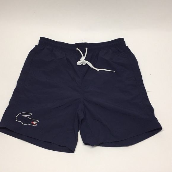 lacoste men's swim trunks